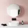 Harper Round Stainless Steel Mirror Cabinet 600mm