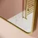 Olivia Brushed Brass Rectangular Bathroom Mirror 600x400mm