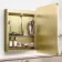 Olivia Matt Brass Illuminated LED Mirror Cabinet 710x500mm