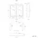 Mia Matt Brass Illuminated LED Mirror Cabinet 710x800mm