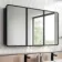 Olivia Black Framed Mirror Cabinet 710x1200mm