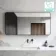 Essence Black Framed Rectangular Bathroom Mirror 600x1200mm