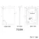 Mila Brushed Brass Backlit llluminated LED Mirror 700x500mm