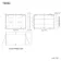 Aurora Matt Black Illuminated LED Mirror Cabinet 700x1000mm