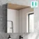 Esme Matt Black Recessed Mirror Cabinet 700x800mm