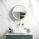 Mollie Matt Brass Round Illuminated LED Mirror Cabinet 500mm