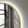Ada Pill Brushed Brass Backlit Illuminated LED Mirror 900x500mm