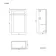 Graphite Grey Slimline Back To Wall Toilet Unit 500mm