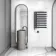 Palermo Electric Anthracite Designer Heated Towel Rail 800x600mm
