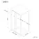 Hamburg Brushed Brass Easy Clean 8mm Sliding Shower Enclosure 1100x800mm - Easy Fix