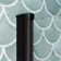 Antigua 1700x750 Keyhole Shower Bath & 6mm Easy Clean Matt Black Bath Screen