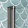 Antigua 1700x750 Keyhole Shower Bath & 6mm Easy Clean Brushed Gunmetal Bath Screen