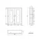 Dove Grey Wall Hung Mirror Cabinet 700x600mm - Brushed Brass Accents
