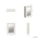 Chalk White Mirror Cabinet 700x500mm - Brushed Brass Accents