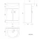 Quartz Stone Grey Vanity with Semi Recessed Basin 550mm