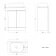 Trent Stone Grey Vanity with Marble Top & Curved Counter Top Basin 600mm