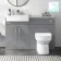 Harper Stone Grey Combination Vanity Basin with Marble Top & Miami Toilet 1200mm