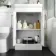 Avon Gloss White Combination Vanity Basin and Miami Toilet 1000mm