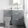 Avon Stone Grey Basin Vanity Drawer and Back To Wall Unit 1100mm - Right Handed