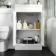 Mersey Gloss White Combination Vanity Basin and Seattle Toilet 1000mm