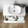 Trent Gloss White Wall Hung Drawer 800mm - Excludes Counter Top Basin
