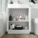 Trent Gloss White Combination Vanity Basin and Aruba Toilet 1100mm - Left Handed
