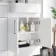 Harper Gloss White Combination Vanity Basin and Aruba Toilet 1200mm - Right Handed