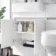 Foster Gloss White Combination Vanity Basin and Denver Toilet 1200mm