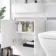 Foster Gloss White Combination Vanity Basin and Atlanta Toilet 1200mm - Left Handed