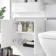 Foster Gloss White Combination Vanity Basin with Marble Top & Atlanta Toilet 1200mm