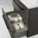 Elba Graphite Grey Wall Hung Drawer 600mm Excludes Counter Top Basin - Black Accents