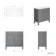Bermuda Dove Grey Cabinet with Marble Top 800mm - Excludes Counter Top Basin