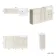 Monaco Chalk White Combination Vanity Traditional Basin 1500mm (Excludes Pan & Cistern)