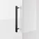 Avon Gloss White Wall Hung Tall Cabinet 1200x300mm - Black Accents