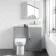 Avon Stone Grey Combination Vanity Basin and Aruba Toilet 950mm