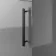 Avon Stone Grey Basin Vanity and Back To Wall Unit 950mm - Black Accents