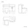 Harper Gloss White Combination Vanity Basin and Atlanta Toilet 1200mm - Black Accents - Right Handed