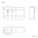 Harper Gloss White Combination Vanity Basin 1500mm - Black Accents (Excludes Pan + Cistern)
