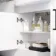 Harper Gloss White Combination Vanity Basin and Atlanta Toilet 1500mm - Black Accents