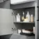 Harper Stone Grey Combination Vanity Basin and Aruba Toilet 1500mm - Black Accents