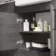 Harper Charcoal Elm Combination Vanity Basin with Marble Top & Miami Toilet 1500mm - Black Accents