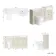 Monaco Chalk White Combination Vanity Traditional Basin with Marble Top and Seattle Toilet 1500mm