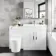 Avon Gloss White Combination Vanity Basin and Boston Toilet 1300mm