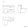 Avon Stone Grey Combination Basin Drawer and Boston Toilet 1100mm - Right Handed
