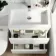 Trent Gloss White Combination Basin Drawer and Boston Toilet 1100mm - Right Handed