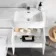 Foster Gloss White Combination Vanity Basin and Boston Toilet 1200mm - Right Handed