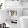 Foster Gloss White Combination Vanity Basin with Marble Top & Boston Toilet 1200mm