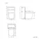 Bermuda Traditional Dove Grey Slimline Back To Wall Unit and Boston Toilet