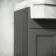 Monaco Graphite Grey Combination Vanity Traditional Basin with Marble Top & Boston Toilet 1200mm