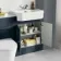 Monaco Inky Blue Combination Vanity Traditional Basin with Marble Top & Boston Toilet 1200mm